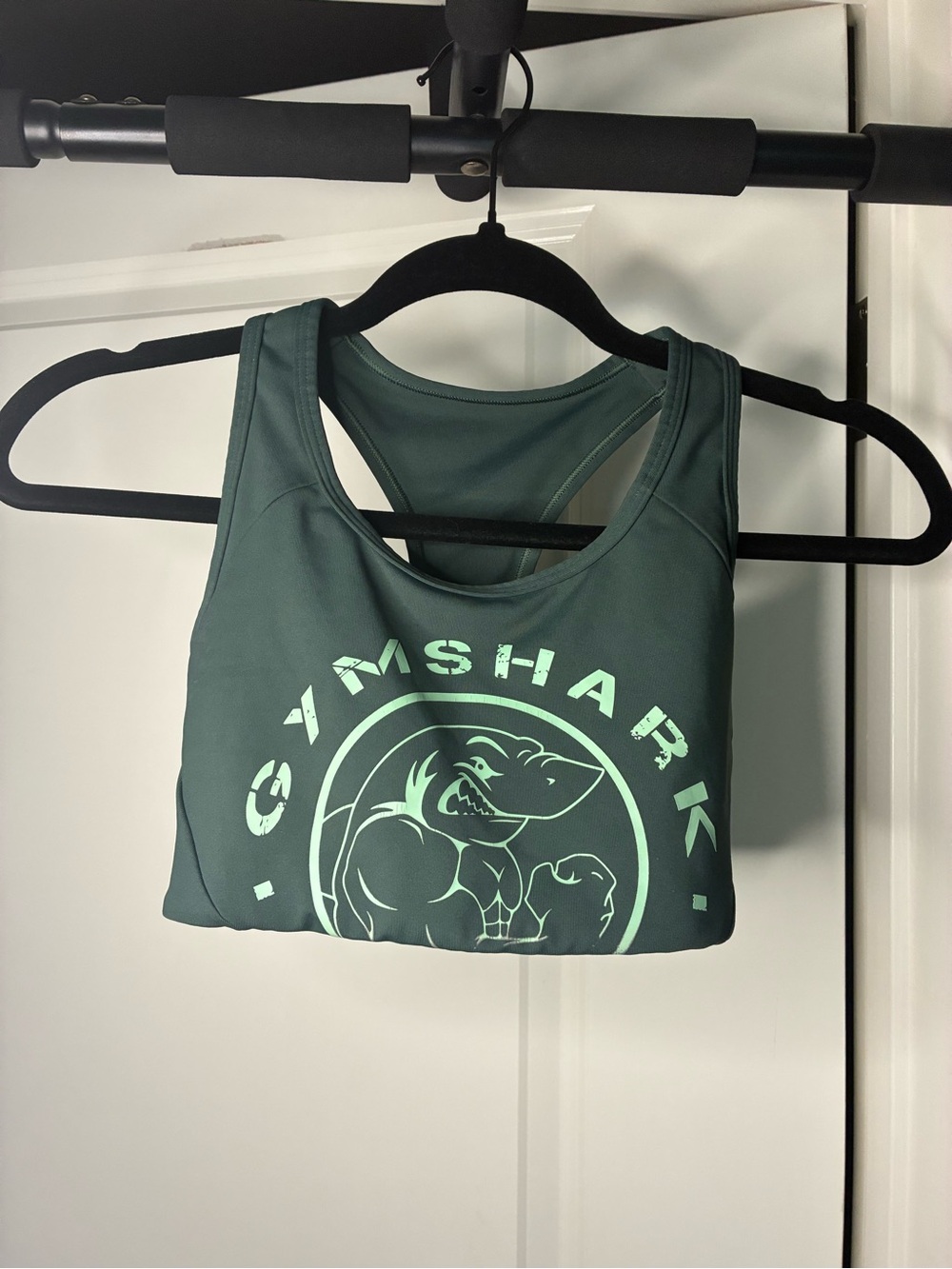 Gymshark Teal Racerback Tank with Mint Logo